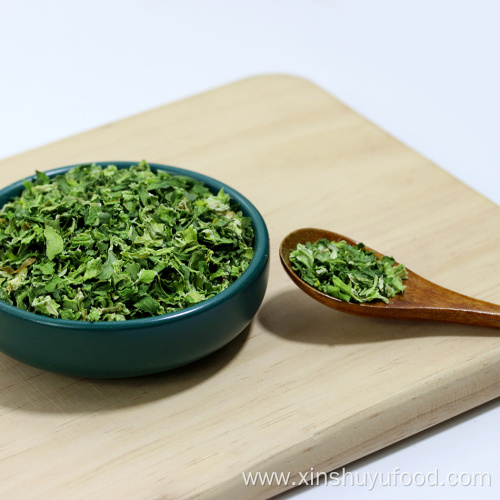 Healthy food dehydrated spinach